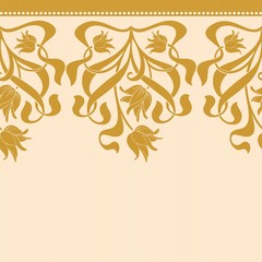 Wall Mural - Vector seamless border in Victorian style