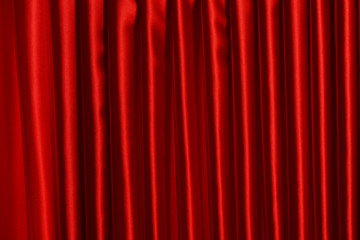 Wall Mural - Red Curtain close-up