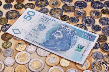 Wall Mural - Polish money