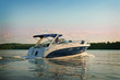 canvas print picture - Motorboat yacht