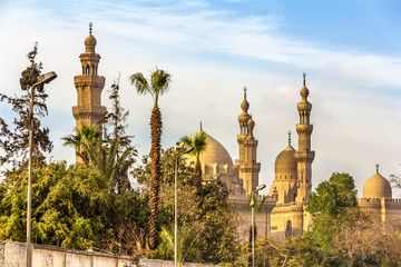 Poster - View of the Mosques of Sultan Hassan and Al-Rifai in Cairo - Egy