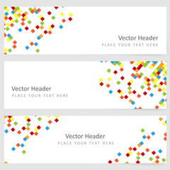 Poster - Abstract template horizontal banner