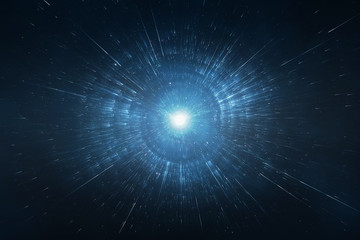 Wall Mural - starburst space travel background