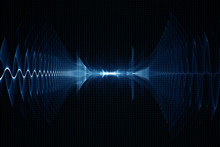 Abstract Digital Sound Sonic Wave Background - Oscilloscope