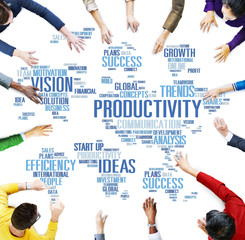 Wall Mural - Productivity Mission Strategy Business World Vision Concept