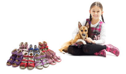 Wall Mural - child and shoes