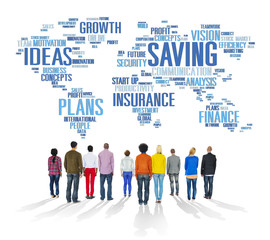 Wall Mural - Saving Finance Global Finance World Economy Concept