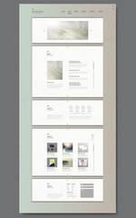 Wall Mural - glitter blurred one page website template design