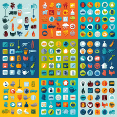 Sticker - Set of agriculture icons