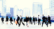 © Rawpixel.com - Business People Rush Hour Walking Commuting City Concept