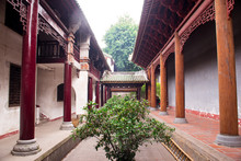 Chinese Style Corridor In A Temple