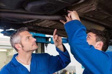 Poster - Team of mechanics working together