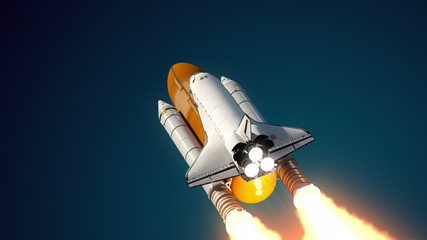Wall Mural - solid rocket buster detached