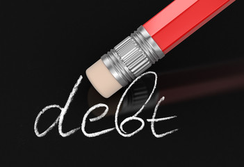 Poster - Erase Debt (clipping path included)