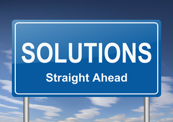 Poster - solutions sign