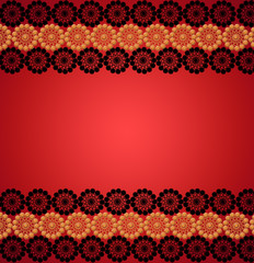 pattern for the card of laces on the red