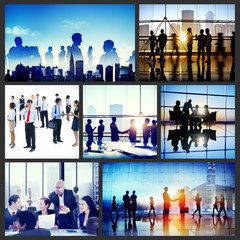 Wall Mural - Business People Interaction Meeting Team Working Concept