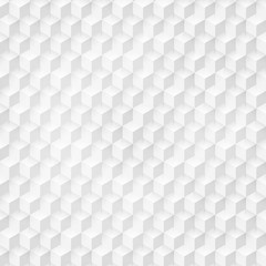 Wall Mural - vector abstract geometric shape from gray cubes.