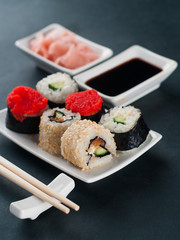 Wall Mural - Sushi set