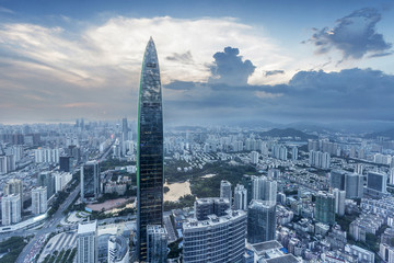 Poster - skyline,cityscape of modern city,shenzhen