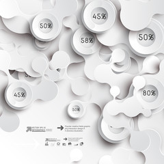 Poster - Abstract 3D Paper Infographics