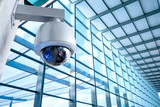 Fototapeta Londyn - Security Camera, CCTV on location, airport