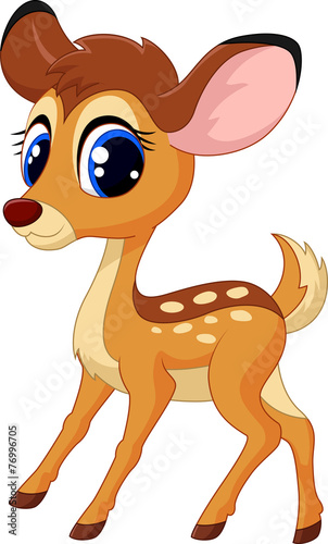 Tapeta ścienna na wymiar Cute cartoon deer