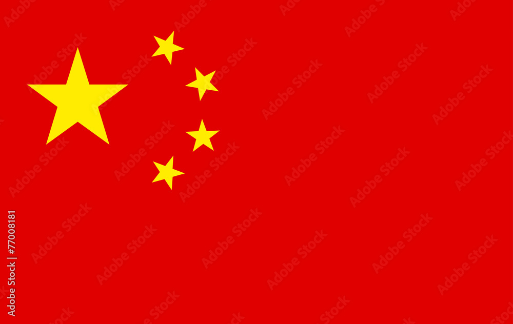 Flag of china - obrazy, fototapety, plakaty 