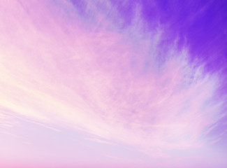 Wall Mural - Purple sky background with clouds