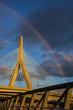 Zakim Bridge under a rainbow