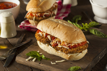 Sticker - Hearty Homemade Chicken Parmesan Sandwich