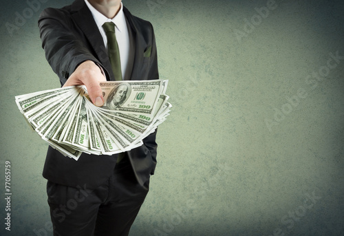 Cuadros en Lienzo Préstamo bancario, o el concepto de dinero en efectivo