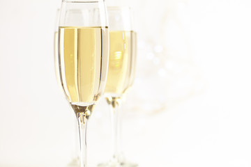 Canvas Print - champagne glasses