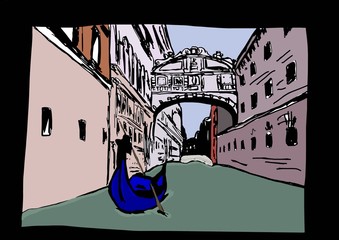 Wall Mural - Bridge of Sighs