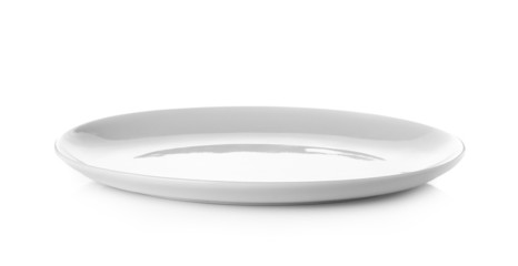 empty plate isolated on a white background