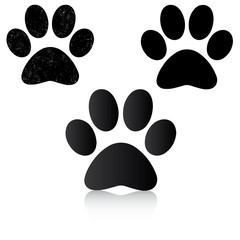 Wall Mural - paw print