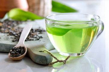 Green spa tea