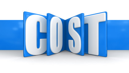 Poster - Label with Cost (clipping path included)