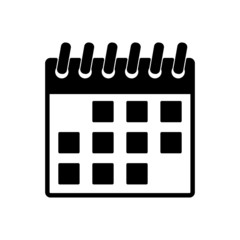 Poster - The calendar icon. Calendar symbol.