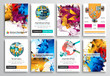 Set of Flyer Design, Infographics. Brochure Designs, Technology