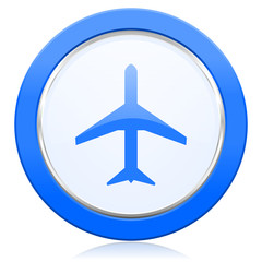 Poster - plane icon airport sign