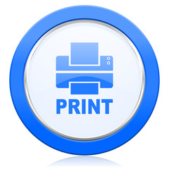 Aufkleber - printer icon print sign