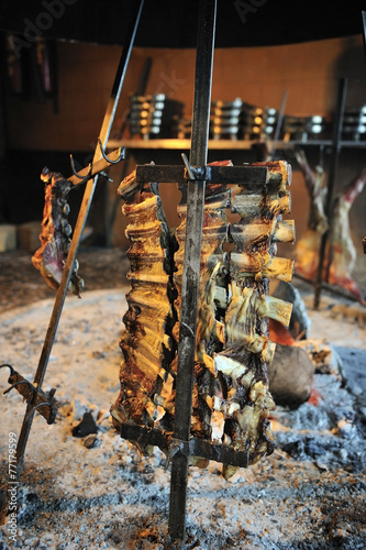 Fotografie, Tablou Asado, traditional barbecue dish in Argentina