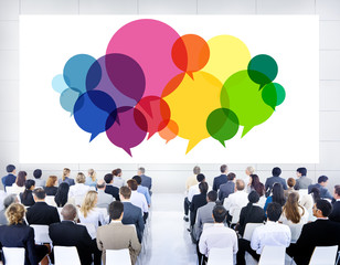 Wall Mural - Business People Meeting Presentation Communication Concept