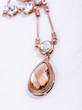 © photo47 - drop shape necklace with zircon and quartz