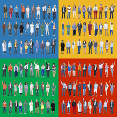 Canvas Print - Jobs People Diversity Work Multiethnic Group Concept