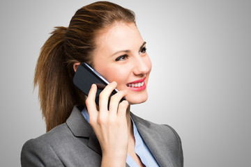 Canvas Print - Woman talking on the phone