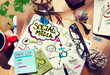 © Rawpixel.com - Social Media Ideas Designer Desk Architectural Tools Concept