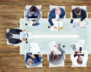 Wall Mural - Business People Having Meeting Office Concept