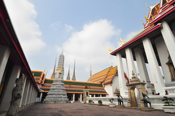 Wat Pho or Wat Phra Chetuphon,the Temple of the Reclining Buddha